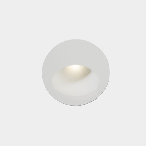 LEDS C4 - Segnapasso da incasso Bat Round Oval - Bianco