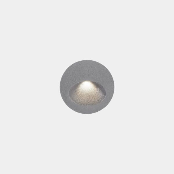 LEDS C4 - Segnapasso da incasso Bat Round Oval - Grigio