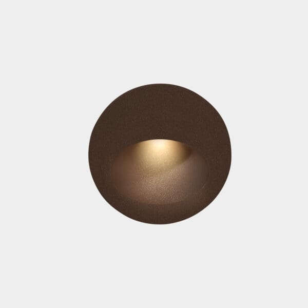 LEDS C4 - Segnapasso da incasso Bat Round Oval - Marrone