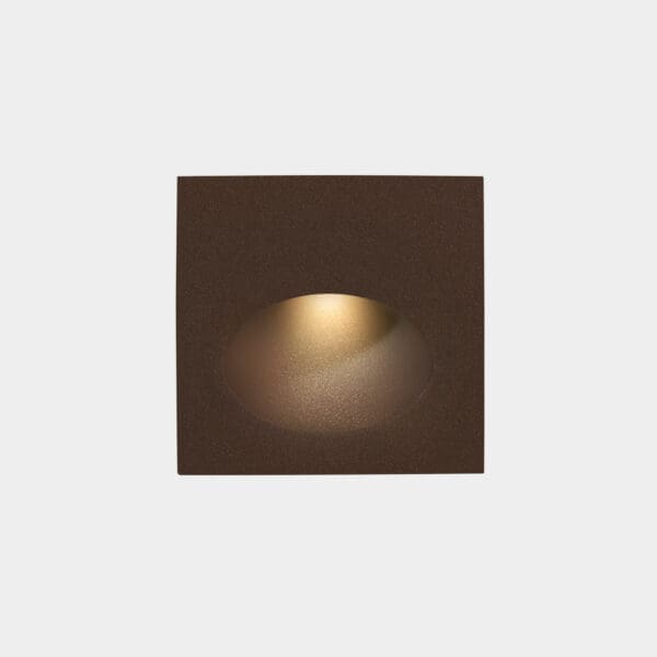LEDS C4 - Segnapasso da incasso Bat Square Oval - Marrone