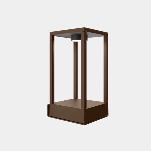 LEDS C4 - Applique Rack Wallfixture & Bollard Fixed 150x150x300mm - Marrone