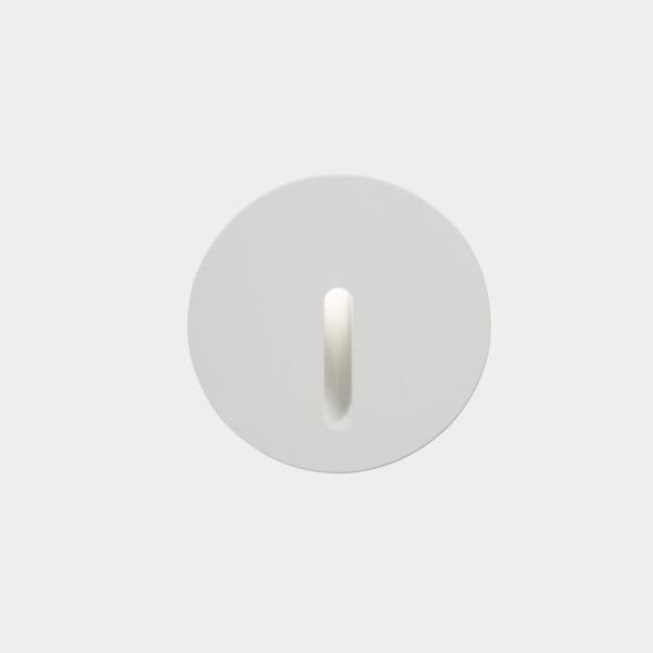 LEDS C4 - Segnapasso da incasso Bat Round Lineal - Bianco
