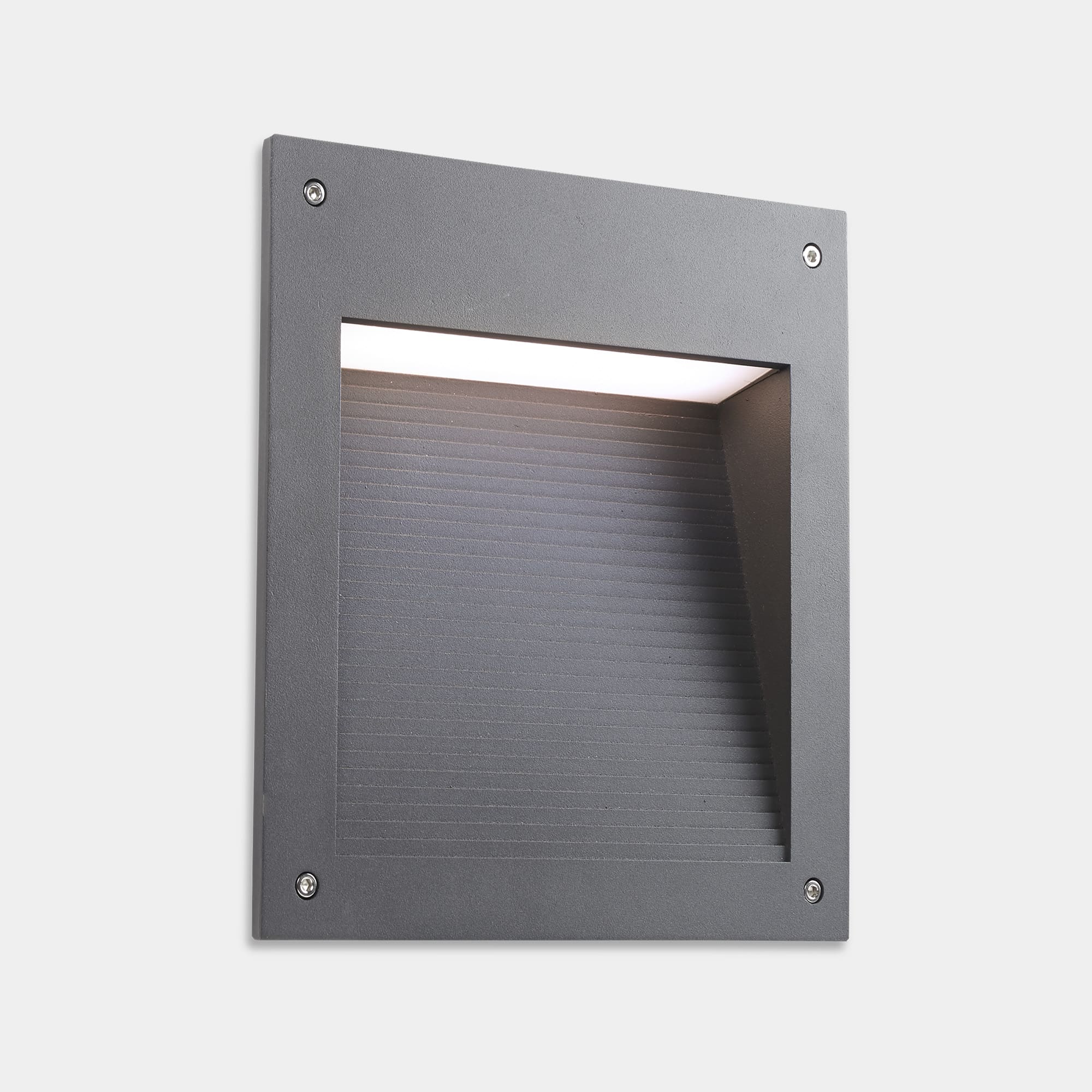 LEDS C4 - Segnapasso da incasso Micenas Asymmetrical Square - Grigio