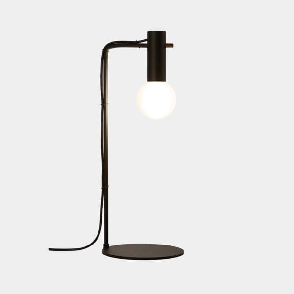 LEDS C4 - Lampada da tavolo Nude Curved - Nero