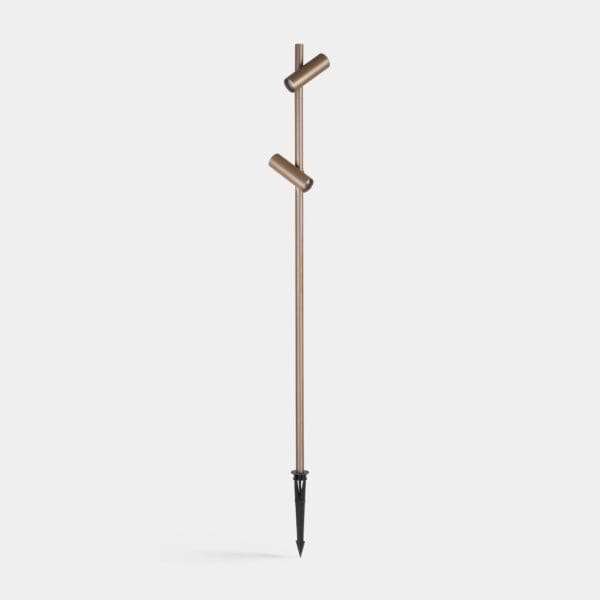 LEDS C4 - Paletto luminoso Juncus 2 Heads - Marrone