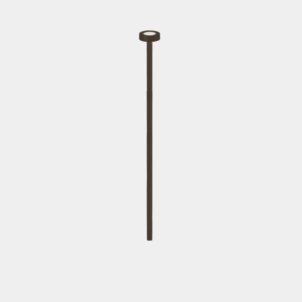 LEDS C4 - Paletto luminoso Orbit Spike Big Hole Cover - Marrone