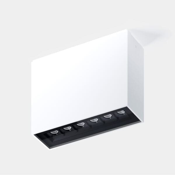 LEDS C4 - Plafoniera Bento Surface 6 Leds IP66 - Nero