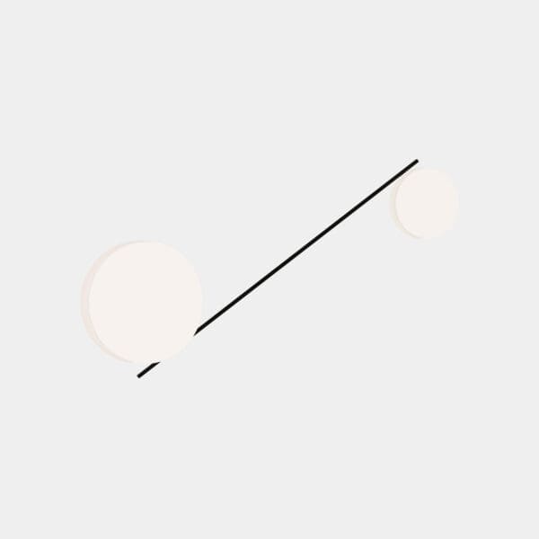 LEDS C4 - Plafoniera Spark Double Ø390mm + Ø240mm - Nero