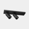 LEDS C4 - Faretto Atom Surface Double Ø52 - Nero