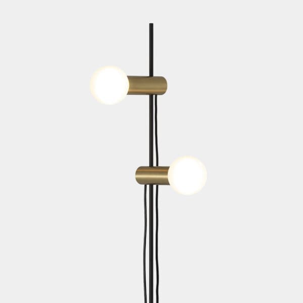 LEDS C4 - Lampada da terra Nude Double - Oro