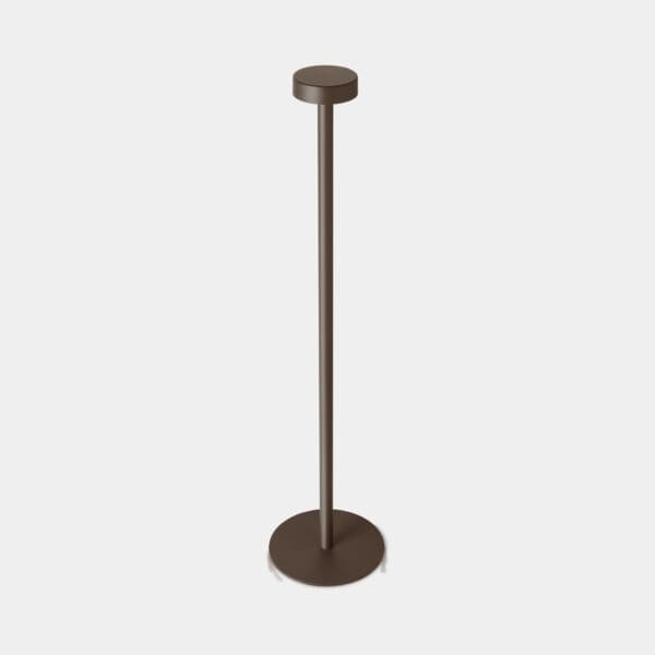 LEDS C4 - Lampada da terra Orbit Rechargeable Covered - Marrone