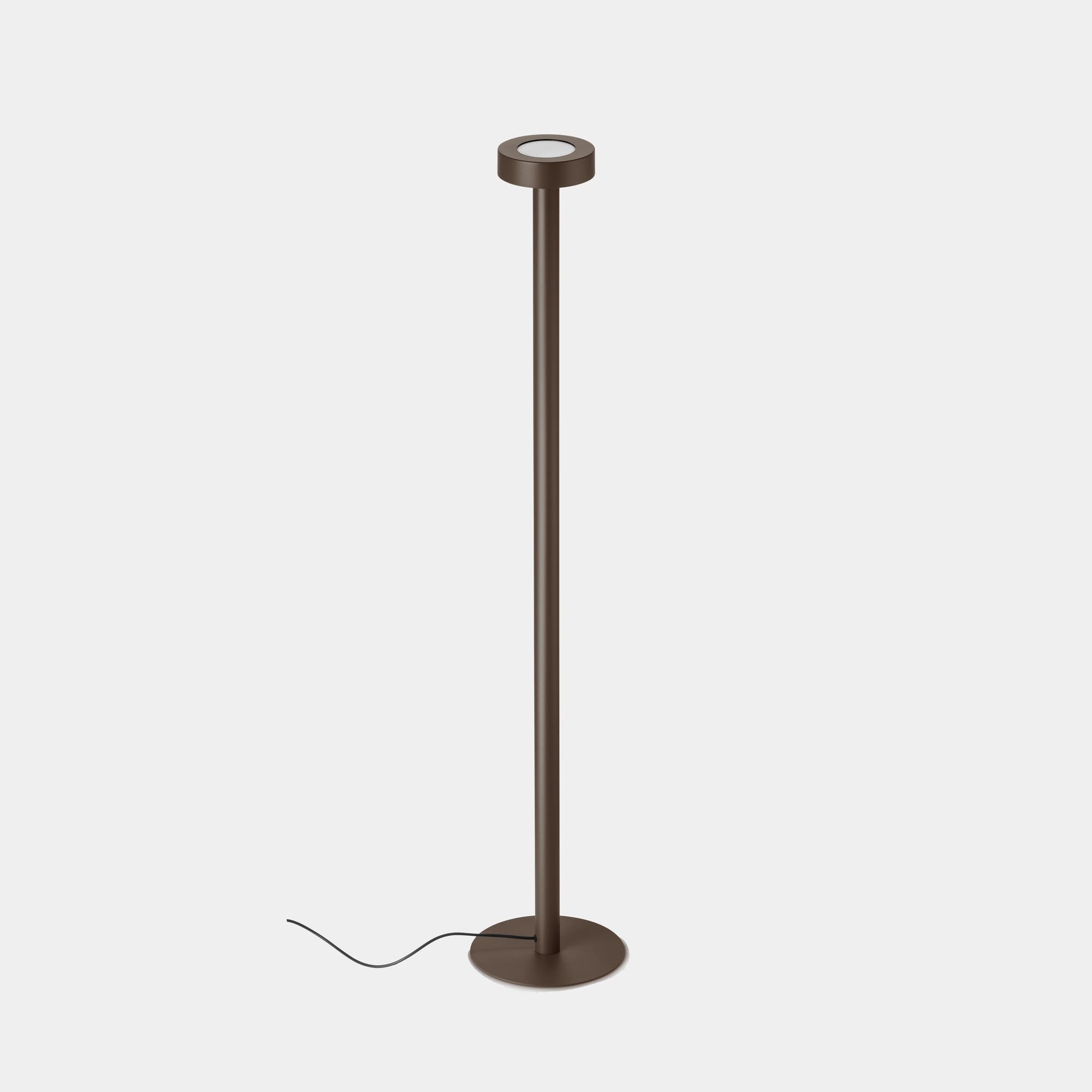 LEDS C4 - Lampada da terra Orbit Plug&play Big Hole Cover - Marrone