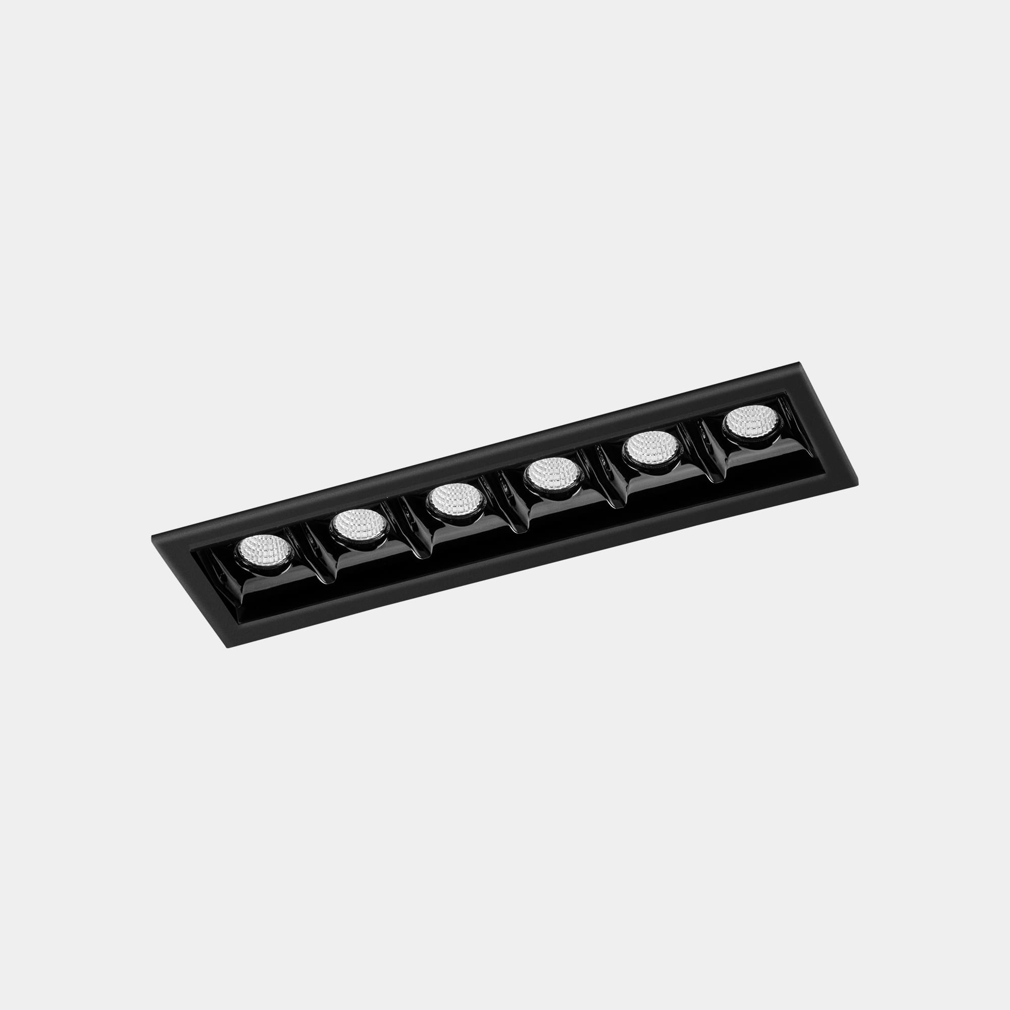 LEDS C4 - Faretto da incasso Bento Standard 6 Leds Trim - Nero