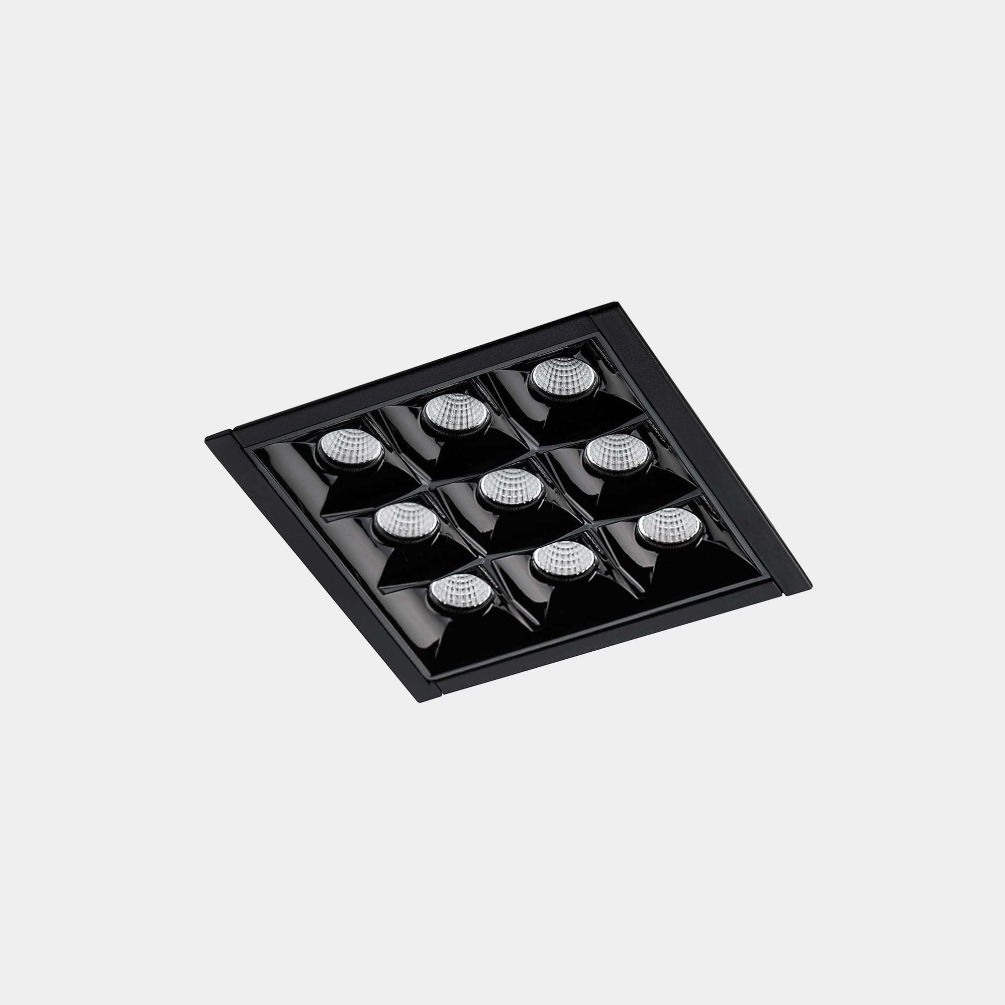 LEDS C4 - Faretto da incasso Bento Standard Square Trim - Nero
