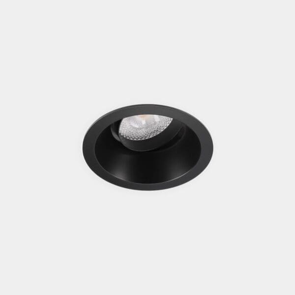 LEDS C4 - Faretto da incasso Lite Deep Adjustable Ø75 - Nero