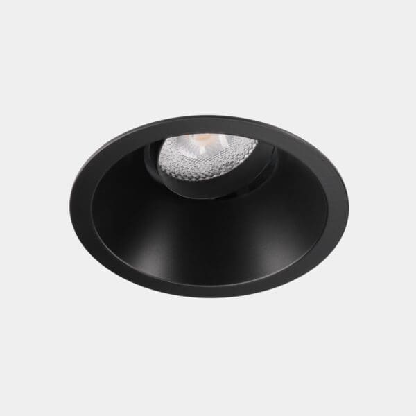 LEDS C4 - Faretto da incasso Lite Deep Adjustable Ø88 - Nero