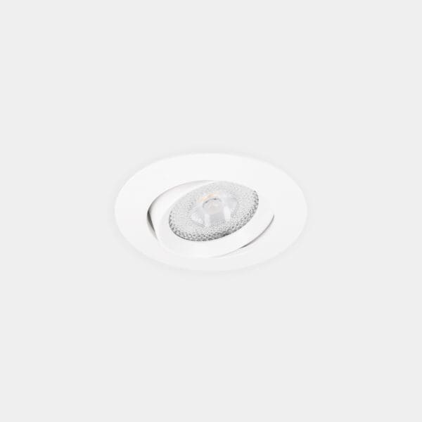 LEDS C4 - Faretto da incasso Lite Flat Adjustable Ø80 - Bianco