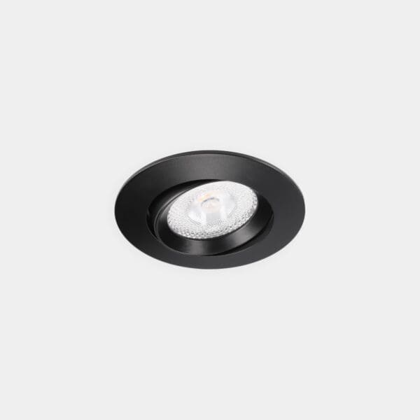 LEDS C4 - Faretto da incasso Lite Flat Adjustable Ø80 - Nero
