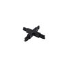 Wever & Ducrè - 3-phase Track X-connector - Nero