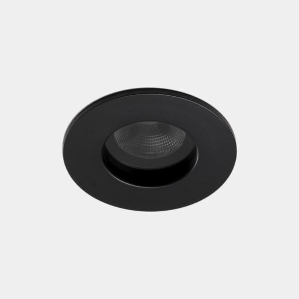 LEDS C4 - Faretto da incasso Play IP65 Round Fixed Emergency - Nero