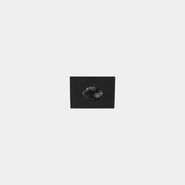 LEDS C4 - Faretto da incasso Play Mini Flat Square Fixed - Nero