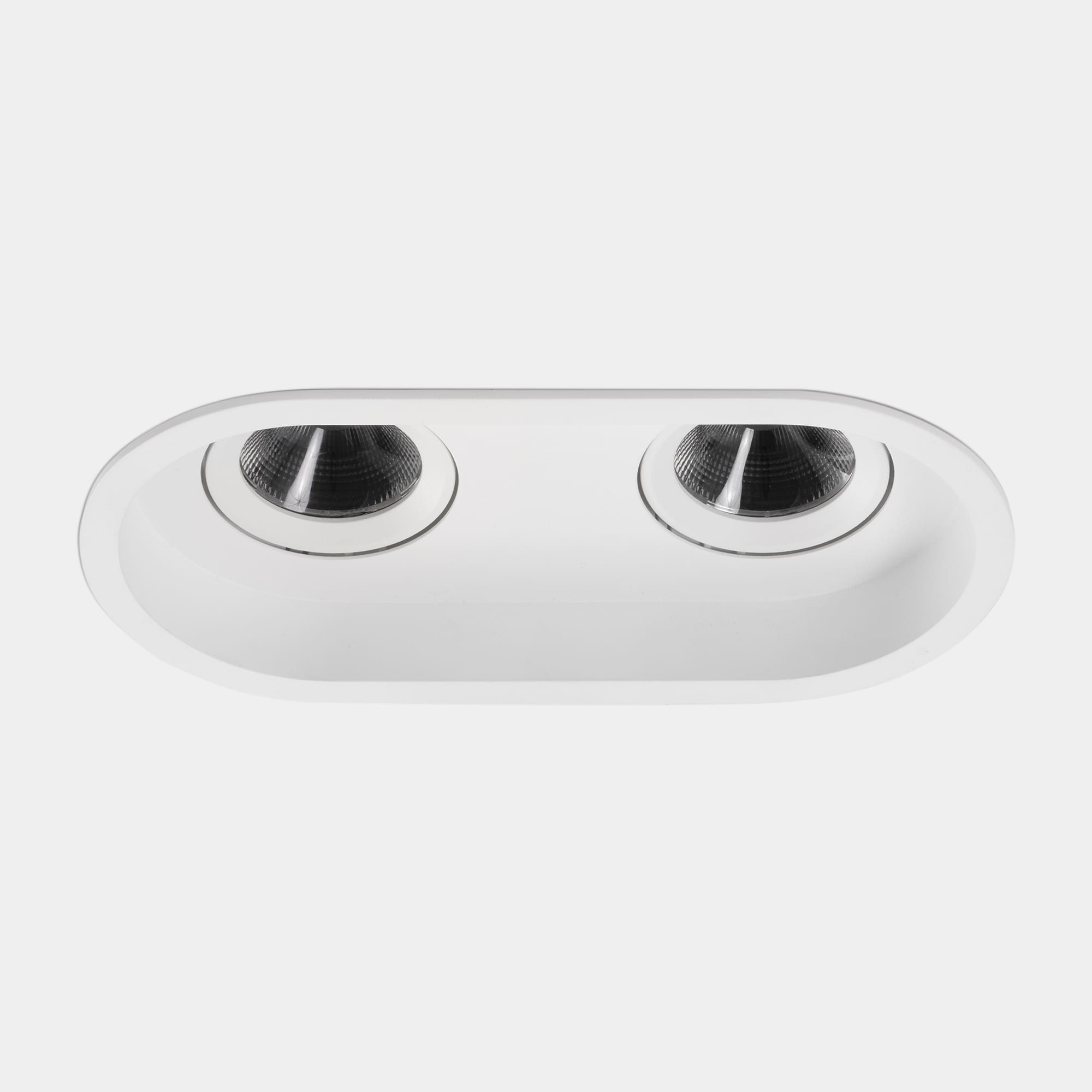 LEDS C4 - Faretto da incasso Play Double Round Adjustable - Bianco