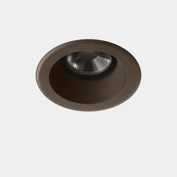 LEDS C4 - Faretto da incasso Max Medium Round Ugr - Marrone