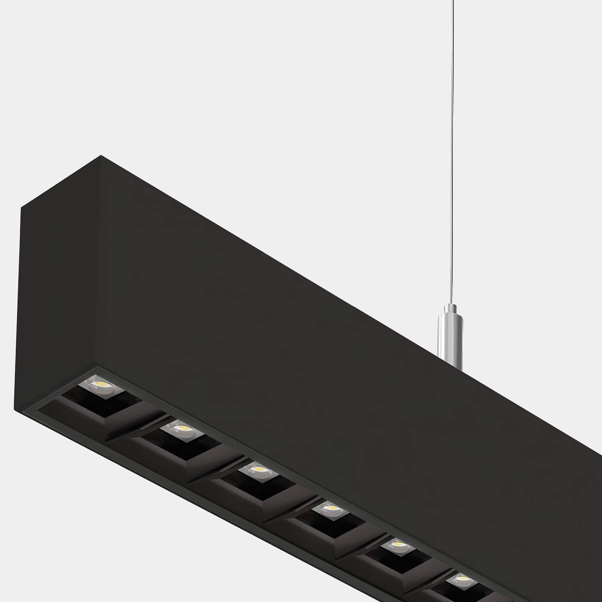 LEDS C4 - Sistema lineare LED Infinite Pro Opticell Suspended 854mm - Nero