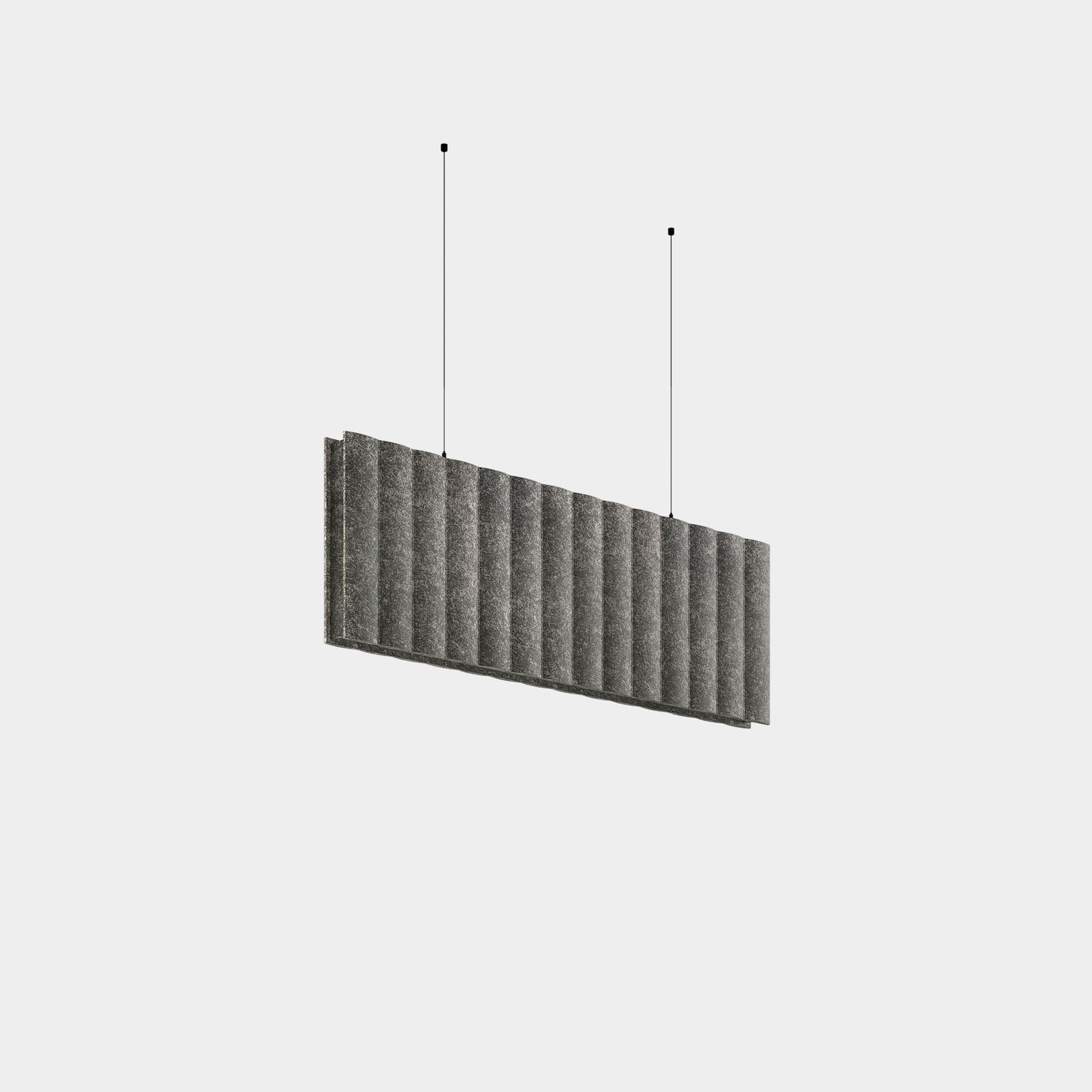 LEDS C4 - Sistema lineare LED Infinite Pro Haloprisma Suspended Acoustic 1136mm - Grigio