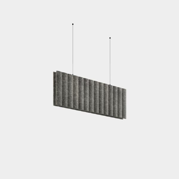 LEDS C4 - Sistema lineare LED Infinite Pro Opticell Suspended Acoustic 1136mm - Grigio