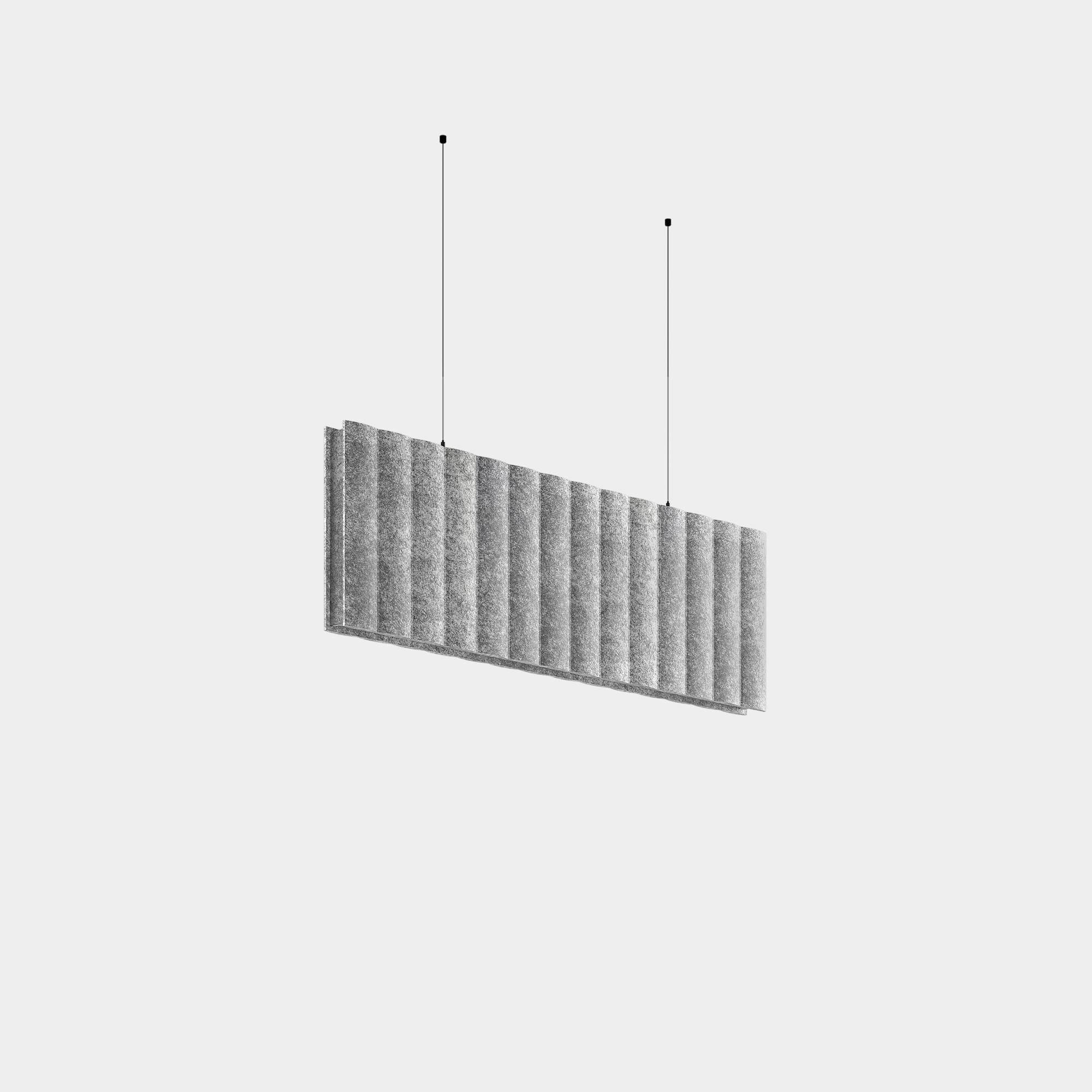 LEDS C4 - Sistema lineare LED Infinite Pro Opal Suspended Acoustic 1136mm - Grigio
