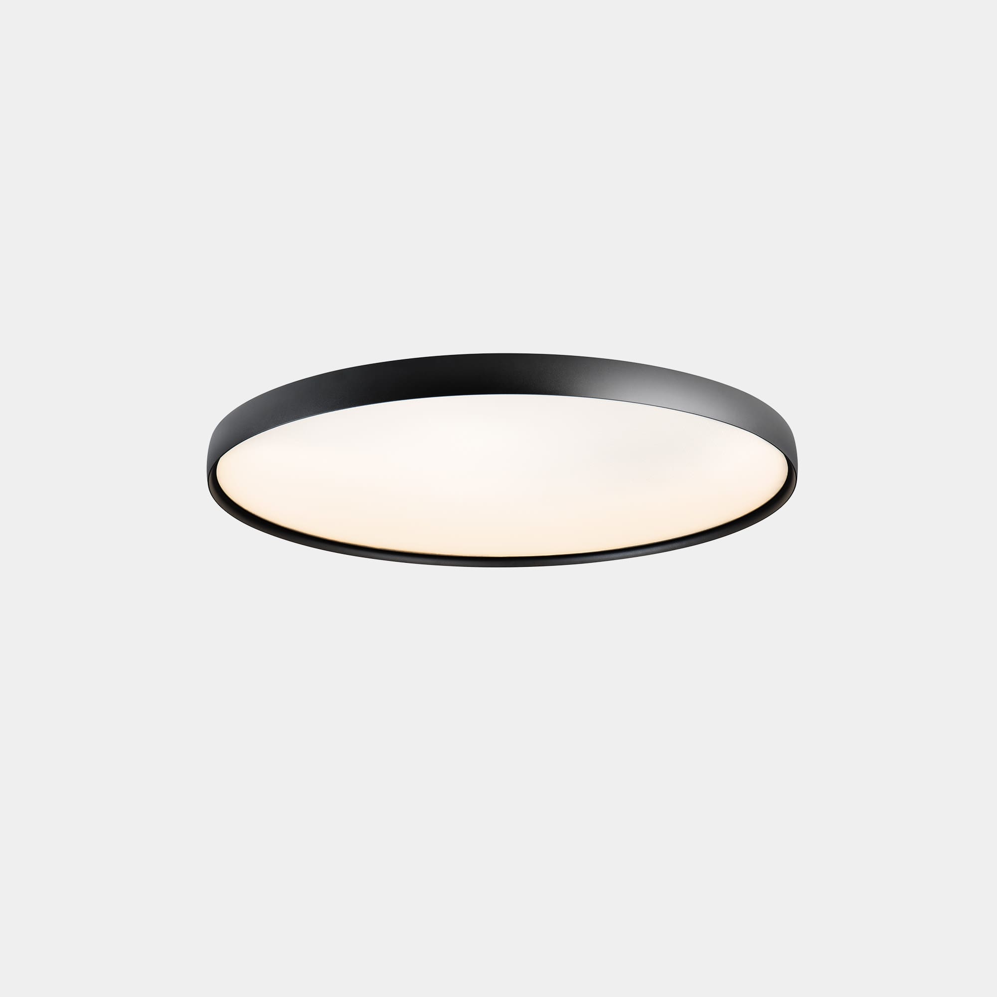 LEDS C4 - Plafoniera Luno Slim Surface Large - Nero