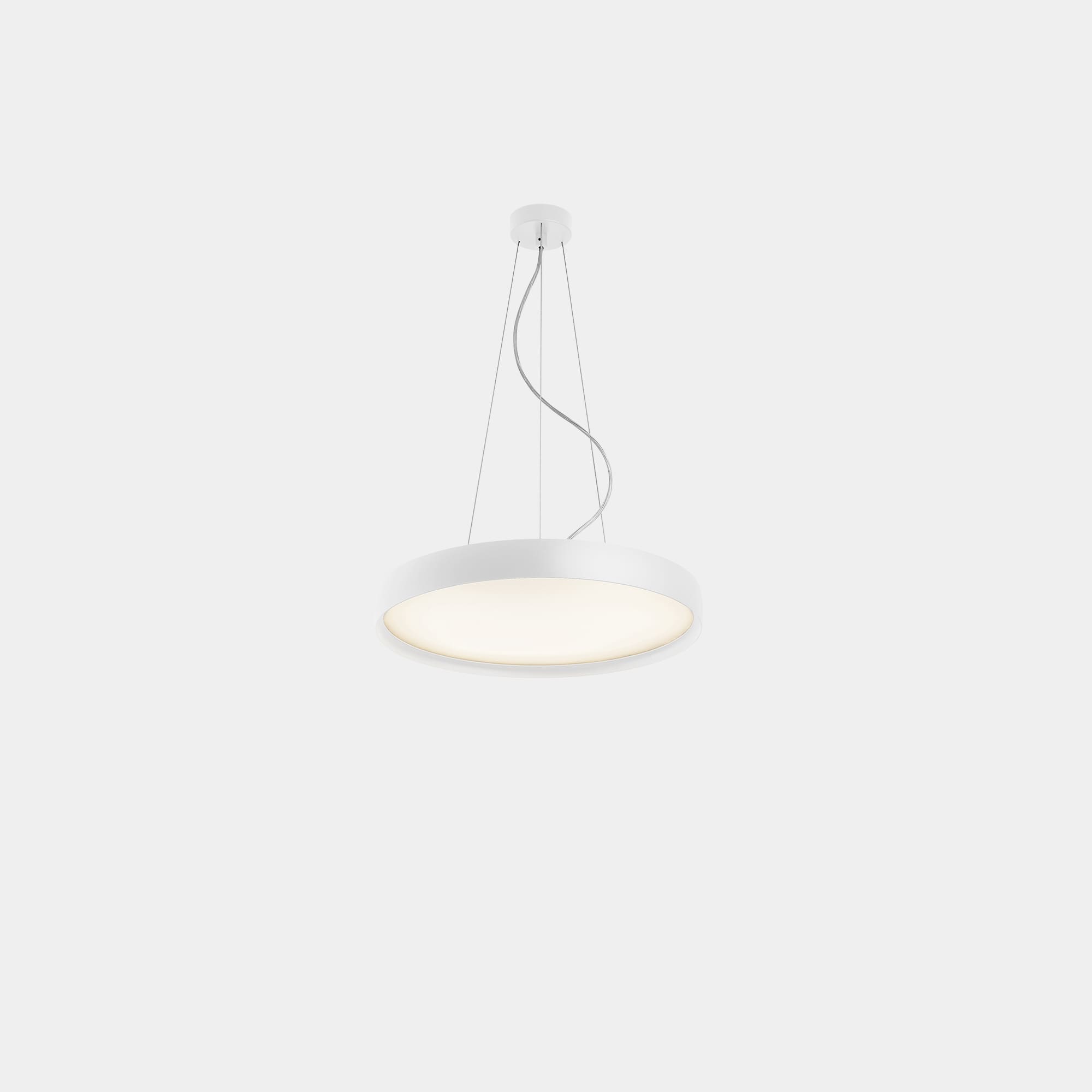 LEDS C4 - Lampada a sospensione Luno Slim Pendant Small - Bianco