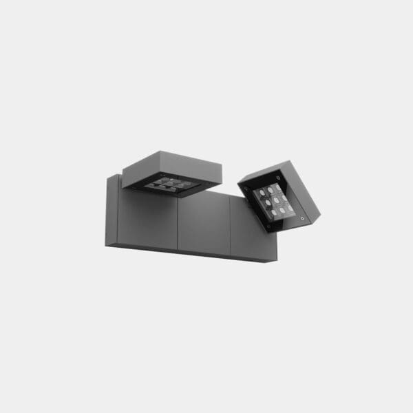 LEDS C4 - Applique Modis Optics Double 430mm - Grigio