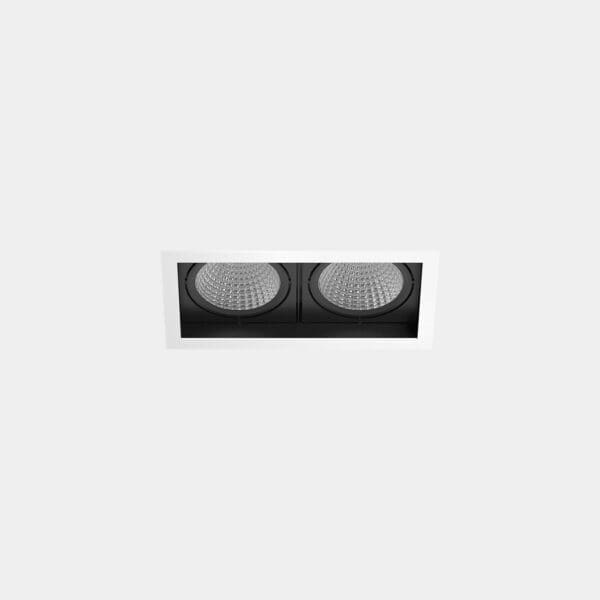 LEDS C4 - Faretto da incasso Multidir Evo Small Double Recessed Trim - Bianco