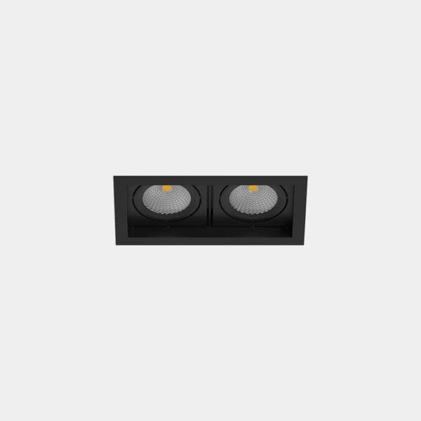 LEDS C4 - Faretto da incasso Multidir Evo Small Double Recessed Trim - Nero