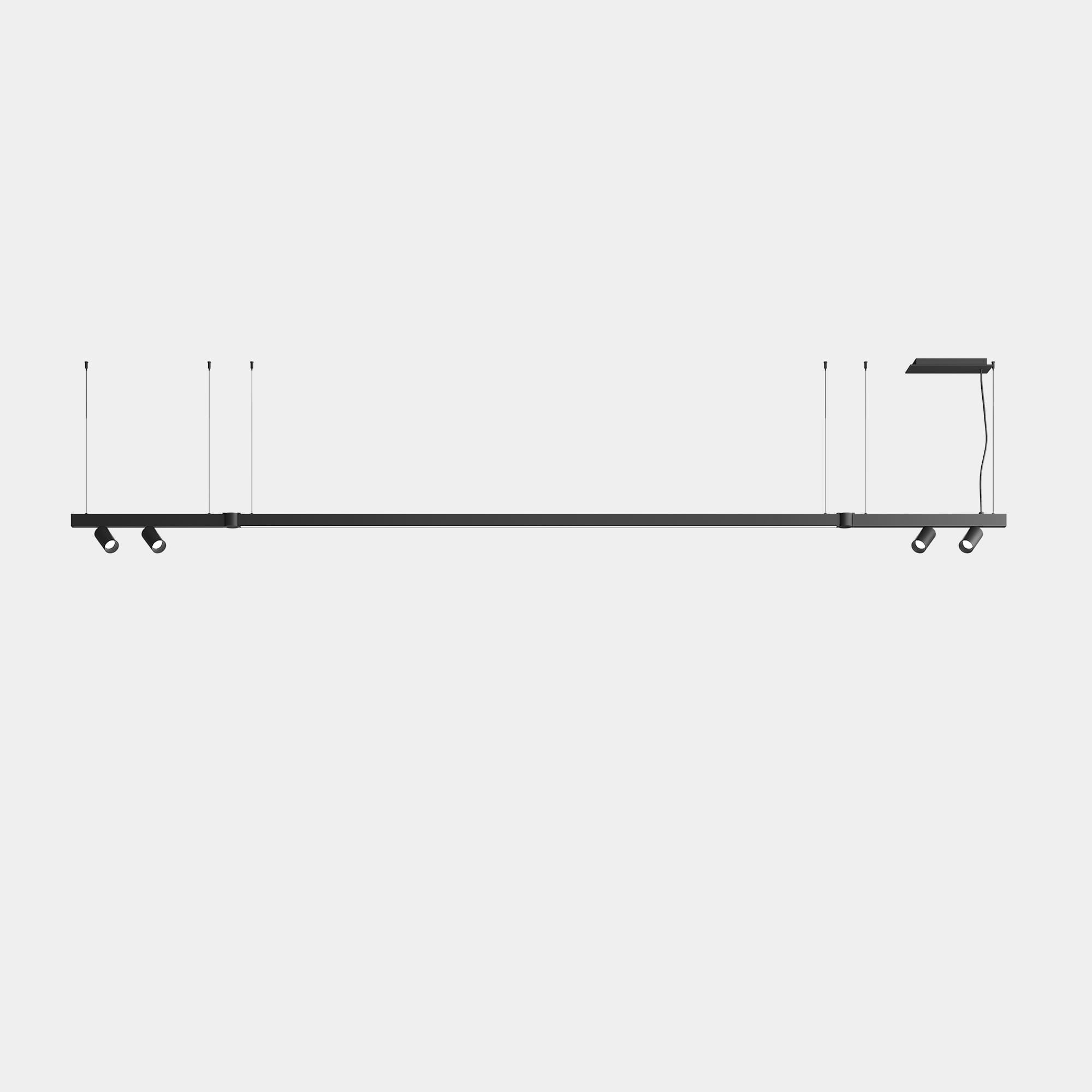 LEDS C4 - Sistema lineare LED Apex Lineal Pendant 3180mm 4 Spots 52mm - Bianco