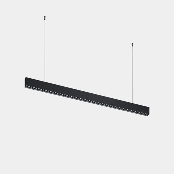 LEDS C4 - Sistema lineare LED Infinite Slim Continuity Pendant 1120mm - Nero