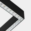 LEDS C4 - Sistema lineare LED Infinite Slim Starter Surface Right Square - Nero