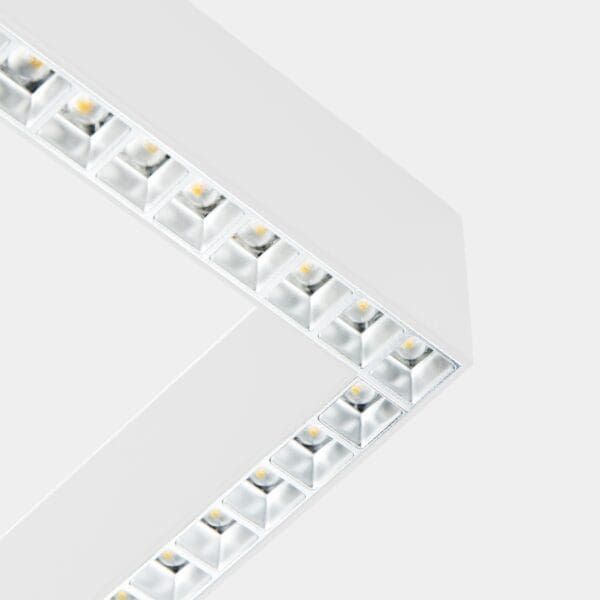 LEDS C4 - Sistema lineare LED Infinite Slim Starter Surface Left Square - Bianco