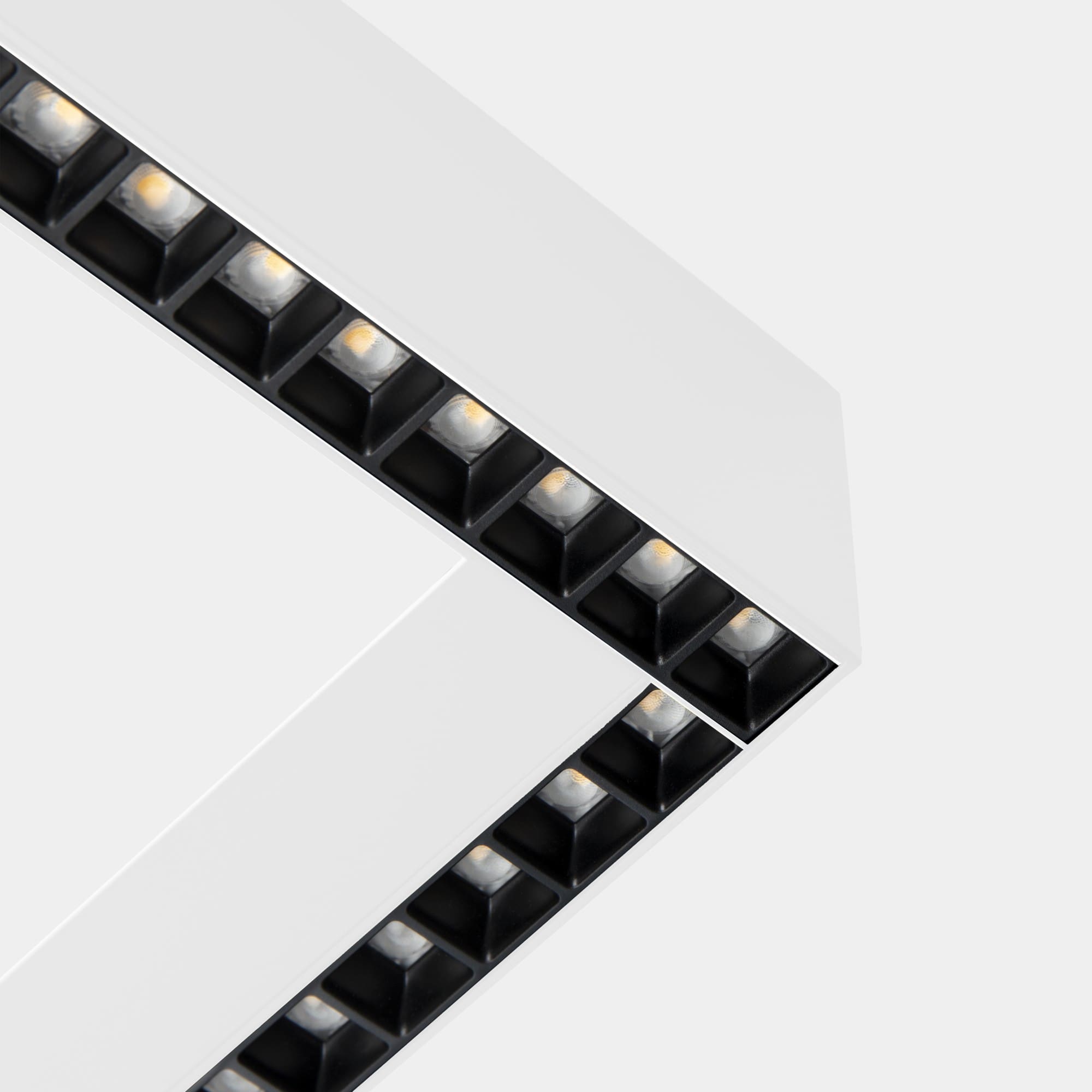 LEDS C4 - Sistema lineare LED Infinite Slim Continuity Surface Left Square - Bianco