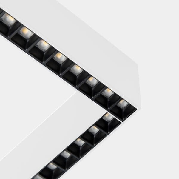 LEDS C4 - Sistema lineare LED Infinite Slim Continuity Surface Left Square - Bianco