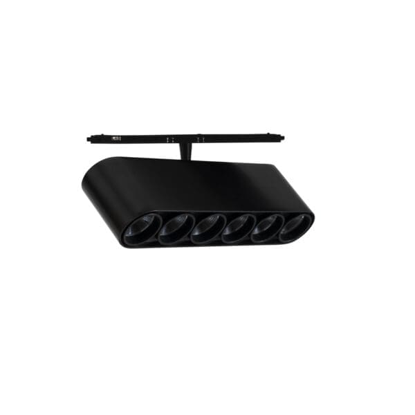 LEDS C4 - Faretto Twin Lv Microtrack 6 Leds - Nero