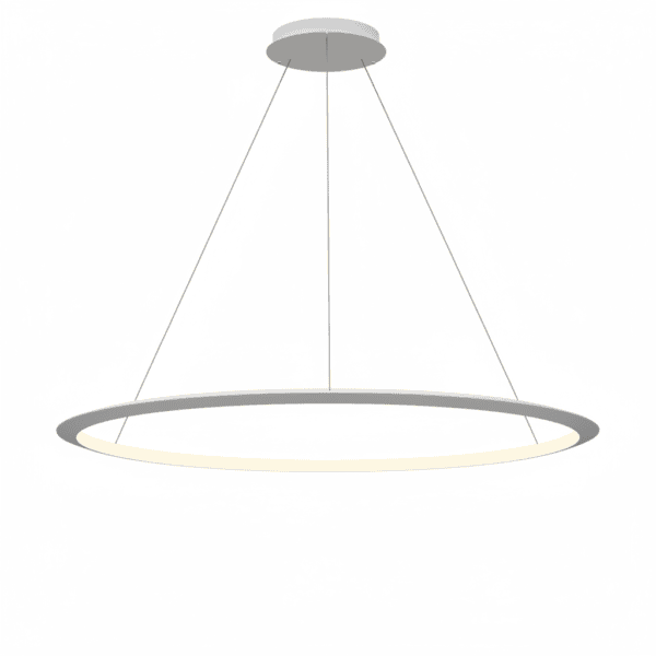 LEDS C4 - Lampada a sospensione Circular Inward Ø1200 Surface - Bianco