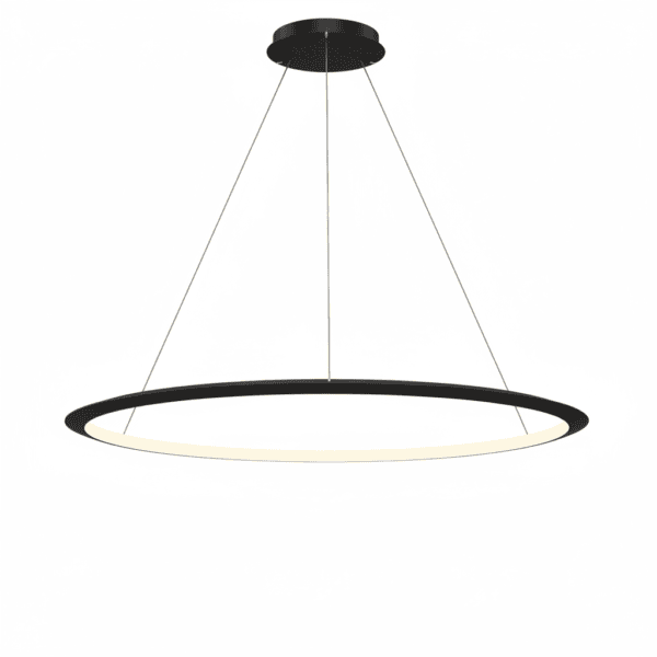 LEDS C4 - Lampada a sospensione Circular Inward Ø1200 Surface - Nero
