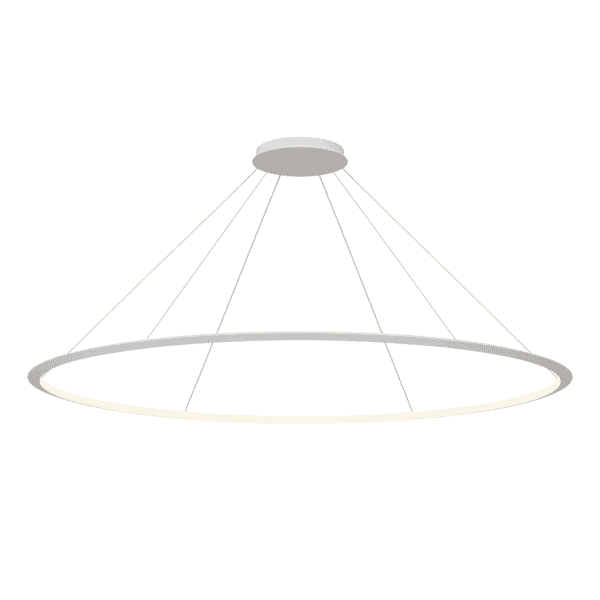 LEDS C4 - Lampada a sospensione Circular Inward Ø2000 Surface - Bianco