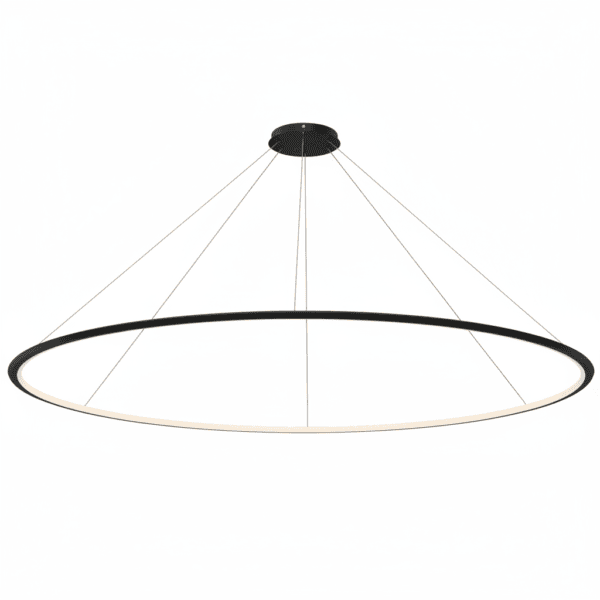 LEDS C4 - Lampada a sospensione Circular Inward Ø3000 Surface - Nero