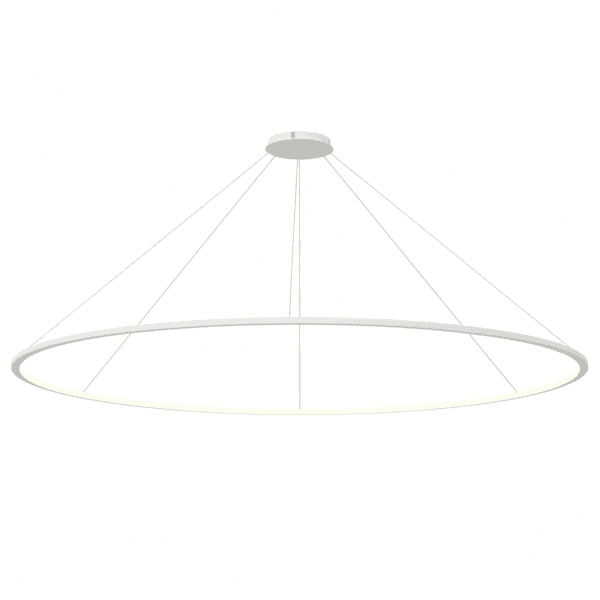 LEDS C4 - Lampada a sospensione Circular Inward Ø3000 Surface - Bianco