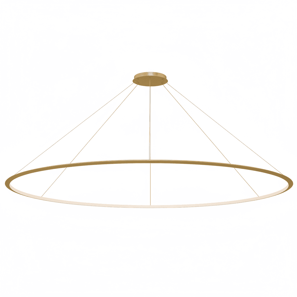 LEDS C4 - Lampada a sospensione Circular Inward Ø3000 Surface - Oro