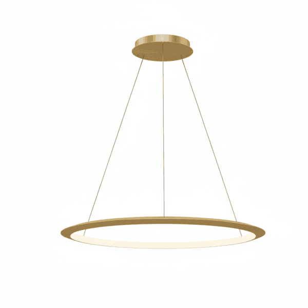 LEDS C4 - Lampada a sospensione Circular Inward Ø900 Surface - Oro